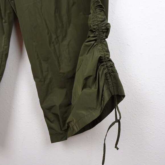 Bryn Walker Side Ruched Pants Women's Plus Size 3X Green Wide Leg Made in USA - Picture 4 of 10